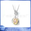 Pandora s925 chapado en plata de cuproníquel collar con colgante de llave infantil de dibujos animados cadena para la clavícula collar de alta moda