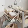 Artefacto de Almacenamiento de Ropa de Mesita de Noche para Dormitorio Transfronterizo Colgador de Ropa para Dormitorio Estante de Almacenamiento de Ropa de Mesita de Noche Estante de Almacenamiento para Litera Superior