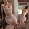 Yiyue lencería sexy sexy camisón de tirantes finos perspectiva tentación pijamas gratis fuera del uniforme traje 8807