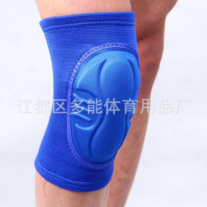厂价出售供应各类护膝 可批发出售可定做 尼龙花型海绵护膝蓝色