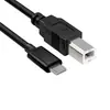 Cable de Datos para Impresora Tipo-C de Cobre Puro 2.0 Cable de Conexión Interfaz Tipo-C Puerto Redondo de Impresora Tipo-C Teléfono Móvil