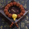 Pulseira Vajra Bodhi com Contas de Cera de Abelha de Cinco Pétalas, Sementes Vajra 2.0, Contas Budistas da Moda Atacado para Homens