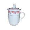 Taza de Cerámica Jingdezhen con Tapa Taza de Té de Cerámica Taza para Reuniones de Oficina Taza de Agua Taza de Té para Recepción Regalo Conmemorativo con Logo Impreso