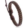 Joias Punk Novo Pulseira Trançada de PU Simples Coringa Joias de Casal para Homens e Mulheres Fábrica Direta Pulseira de Couro