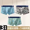 Ropa Interior de Algodón Puro para Niños, Boxer Briefs para Niños, Boxer Briefs para Adultos y Niños, Tallas Grandes, Boxer Briefs Transpirables Antibacterianos