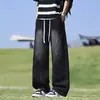 Jeans para Niños 2026 Nuevos Pantalones Casuales de Pierna Ancha de Primavera y Verano Pantalones Casuales Sueltos Estilo Americano para Adolescentes
