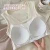 Camisola de Encaje Cepillado Doble Cara para Otoño e Invierno Camiseta sin Mangas con Tira de Proteína de Seda con Almohadillas en el Pecho Ropa Interior Camiseta sin Mangas Cálida Se Puede Usar por Fuera