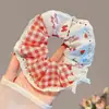 Scrunchie de rede de renda de bolinhas novo estilo coreano com um toque vintage e sofisticado, adequado para rabos de cavalo, um acessório de cabelo para meninas