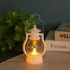 Lámpara de aceite pequeña vintage navideña, lámpara de vela electrónica, linterna LED pequeña, decoración creativa, lámpara de regalo
