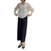 25682 Xin Da Ai Mei Yuan Verano 2025 Nueva Camisa Elegante Holgada de Cuello en V Pantalones Cortos de Cintura Alta Adelgazantes para Mujer