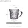 Vaso de agua de vidrio esmerilado simple de estilo japonés resistente a altas temperaturas, vaso de vino transparente de alto valor de color, vaso para jugo doméstico