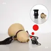 Accesorios de Calabaza de Vino de Material Vintage con Boquilla Incrustada, Sellos Vibrantes para Ventilación de Agua y Vino, Tapón Antifugas de Cobre y Melamina, Madera Maciza Perforada