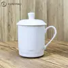 Exportação Direta da Fábrica Atacado Tampa de Copo Caneca de Cerâmica Caneca Simples Presente Presente Caneca Branca
