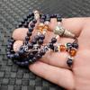 Dragón de Jade Jade cuarzo roca jade cuentas pulsera pulsera de piedra Jinsha cuentas moradas pulsera de 108 cuentas pulsera de jade