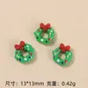 Mini Navidad Dibujos Animados Lindos Hechos a Mano DIY Accesorios para Joyería Pegamento de Crema Resina Pequeños Accesorios Material para Uñas Paquete