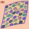 Nuevo otoño e invierno Joker estampado de girasol plisado 90 algodón y lino toalla cuadrada al por mayor bufanda para mujer al por mayor de comercio exterior