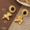 Pendientes Vintage Antiguos de Época Serie de Pintura al Óleo Van Gogh Flor de Aceite Goteante Borla de Perla Pendientes Joker Venta al por Mayor