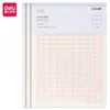 Papel Carta Deli Papel Cuadriculado de Una Línea Doble Línea Papel de Manuscrito 70g Papel de Composición 16K Papel Carta 20 Hojas