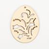 Decoración de Pascua Grabado Láser Pieza de Madera Hueca de Madera DIY Colgante Artesanías de Madera Decoración de Boda