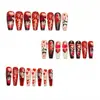 Unhas Longas de Ballet Coração Vermelho Rosa Dia dos Namorados Unhas Postiças Rosa Claro Estilo Fada Ins Esmalte Europeu e Americano Atacado