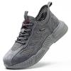 Sapatos de Proteção do Trabalho Sapatos Masculinos Verão Novo Respirável Vazado Sapatos de Rede Masculinos Antiderrapantes Sola Macia Tênis Casual Torre Shoes