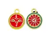 Nuevo Colgante de Oro Antiguo Estilo Chino Gota de Aceite Dios de la Riqueza de Cinco Vías Pulsera DIY de Cinco Vías Pulsera Collar de Cuentas Colgante