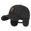 Chapéu de Algodão Masculino para Meia-Idade e Idosos Outono e Inverno à Prova de Vento e Frio Proteção para as Orelhas Chapéu para Pai Idoso Acolchoado com Lã Baseball Cap Espesso Quente