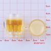 Vaso de cerveza tridimensional cerveza de barril diy pegamento crema decoración de funda de teléfono joyería decorativa resina accesorios al por mayor