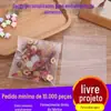 100/Pacote Fosco Autoadesivo Transparente Saco para Biscoito Confeitaria Vazio Embalagem de Madeleine Saco Plástico Venda Direta da Fábrica