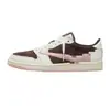 Zapatillas deportivas de baloncesto Jordan 1 de caña baja para hombre y mujer, AJ1 Lightning Reverse Swoosh Black Warrior Mocha, transfronterizas europeas