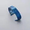 Adecuado para AppleWatch Correa de Apple Watch de Tres Perlas Huawei GT4 Correa Metálica Sólida de Acero Inoxidable