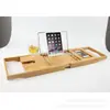 Fornecimento Direto da Fábrica Rack de Banheira de Bambu com Versão de Leitura, Suporte para Taça de Vinho, Suporte para Celular
