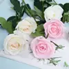 Qi Hao Arte Floral Toque Realista Hidratante Buquê de Rosas Britânicas Fotografia de Casamento Decoração de Casa Flores Artificiais em Vaso