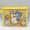 Sanrio Family Papelaria Fofa Cinnamoroll, My Melody, Pompompurin, Kuromi Bolsa com Zíper Conjunto de Lápis e Caderno