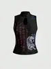 Estampa de Padrão Primavera e Verão Gola Halter Sem Mangas Colete Garota Picante Slim Fit Gola Qipao Vários Estilos Tops Atacado Feminino