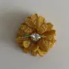 Accesorios para Ropa de Flores Mini Hechos a Mano Estilo Coreano Cáñamo de Perlas con Broche de Flor de Diamante Accesorios para el Cabello Flor de Cabeza