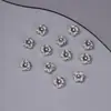 Xizang Coração Prateado Flor DIY Feito à Mão Pulseira Colar Liga Prata Contas Espaçadoras Acessórios Material Acessórios Prata Miao