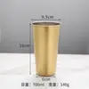 Copo de Água de Camada Única em Aço Inoxidável 304, Copo para Cerveja, Suco e Bebidas Geladas, Copo de Camada Única para Crianças do Jardim de Infância com Logo