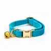 Collar de Campana de Felpa para Gato Mascota al por Mayor Collar Grabado Láser Collar para Cuello de Gato Mascota Collar para Gato
