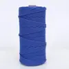 Shengwei Atacado Corda Trançada Colorida de 3mm 4mm Feita à Mão Materiais DIY para Roupas Bolsas Tapeçaria Corda de Linha de Algodão
