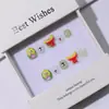 Unhas postiças infantis removíveis, não tóxicas, para uso em terapia de luz, feitas à mão, com design de desenho animado fofo