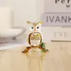 Estilo Europeu Casa Desenho Animado Mini Enfeites Galho Coruja Diamante Pequena Caixa de Joias Moda Enfeites Decorativos Atacado