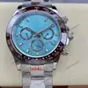 Reloj para Hombre Rolex Daytona Serie 40mm Multifuncional Cronógrafo Incrustado de Diamantes Mecánico Totalmente Automático Aliexpress