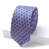 Nueva Corbata Casual para Hombre con Patrón Floral Geométrico Jacquard Multicolor Nudo Windsor para Ropa Formal de Negocios