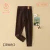 Calça térmica infantil para inverno, roupa íntima térmica para meninos com joelheiras espessadas, novo modelo 2026 legging de lã infantil
