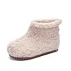 Botas de Piel para Niñas 2026 Invierno Nuevas Botas de Nieve Cálidas para Niños Botas de Algodón para Bebé Lindas Botas Cortas con Forro Polar para Niñas