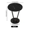 Mesa Auxiliar Simple Personalizada para Sofá Redonda Flor Móvil Portátil Mesa de Café Sala de Estar Mesa Pequeña Dormitorio Mesita de Noche