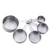 Conjunto de Copos Medidores Redondos de Aço Inoxidável Simples Americano Balança de Confeitaria Colher Medidora Copo Medidor Ferramenta Transfronteiriça Colher Medidora de Molho
