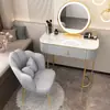 Nova Penteadeira de Luxo para Quarto, Mesa de Maquiagem Simples Moderna para Apartamento Pequeno, Penteadeira Tendência Estilo Ins para Quarto Principal