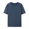 Nueva camiseta de verano para hombre de algodón 180g de manga corta, algodón peinado, color sólido, tendencia, moda, holgada, talla grande, cuerpo estampado